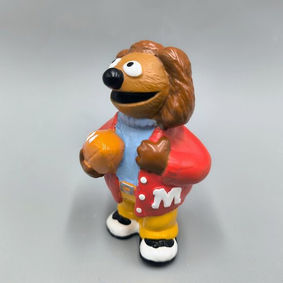 Muppets Rowlf High School Pvc Figure Football Letterman 2.5 inch Jim Henson - Picture 3 of 6